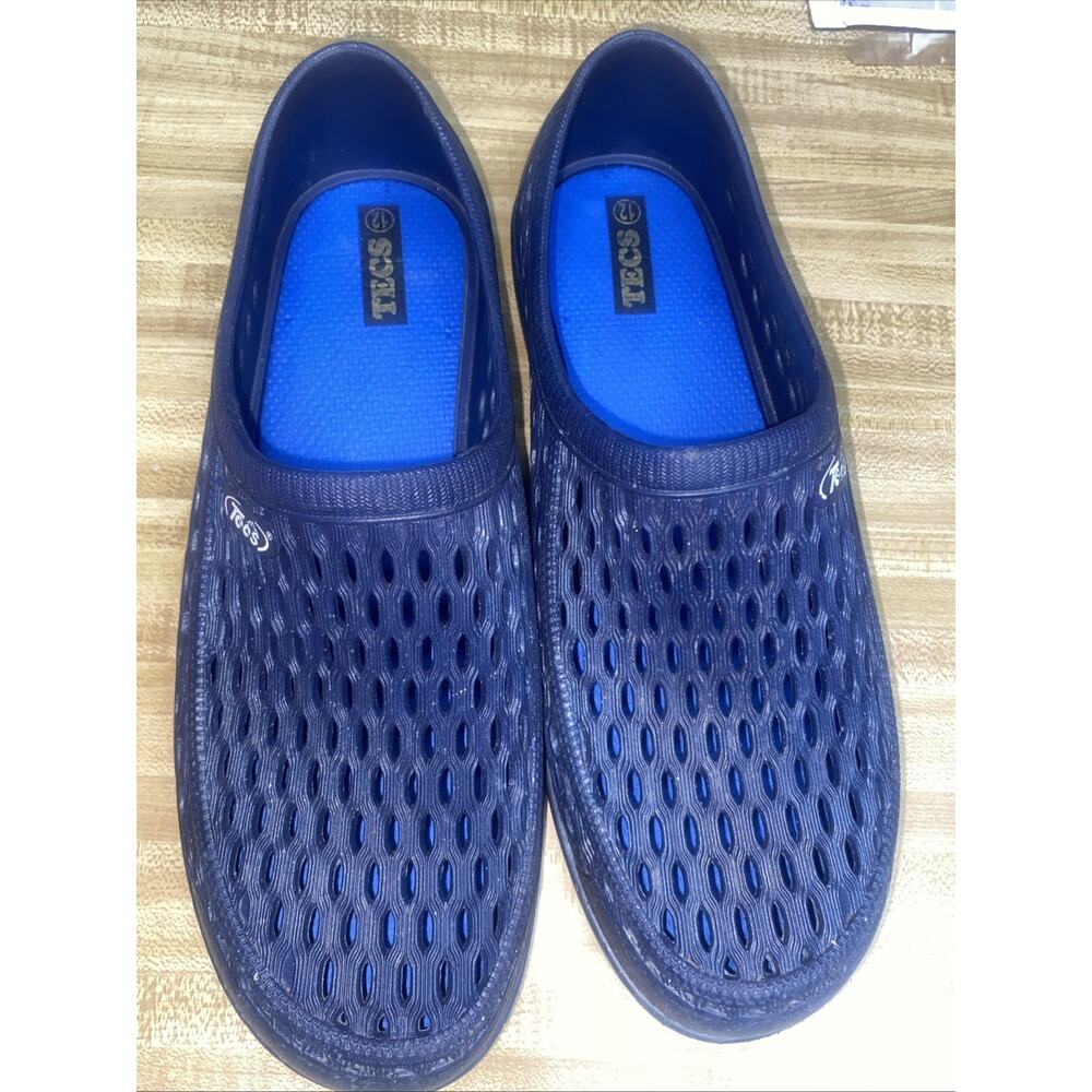 Hypard Tecs Men's Relax Aqua Tecs Garden Shoes Dark Navy Sz 12 Slip On